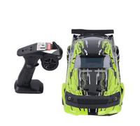 Auto Elettrica da Drifting da Corsa 1/14 RC con Luci Controllate Dal Giroscopio, Resistente All'acqua per Modellismo da Corsa, Regalo Rosso ABSCar per Bambini