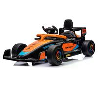 Auto elettrica F1 Team 12V RC (115x67cm) MCLAREN Nero e Arancio 1123 BK