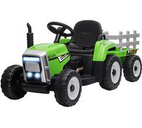 Auto Elettrica HOMCOM Auto Elettrica per Bambini con Rimorchio Rimovibile