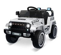 Auto elettrica per bambini 12 V, auto per bambini con telecomando da 2,4 G, auto elettrica con Bluetooth, musica, clacson e fari, 3 - 6,5 km/h, veicolo elettrico per bambini dai 3 agli 8 anni