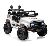 Auto elettrica per bambini 12 V con telecomando genitoriale 2,4 g - auto a pedali con Bluetooth, 3 velocità regolabili e fari a LED, auto elettrica per bambini dai 3 anni
