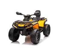 Auto Elettrica per Bambini 12V Can-Am Outlander 2 Motori, Giallo