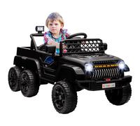 Auto Elettrica per Bambini Ayaplay a 6 Ruote, Modalità 4x4 e 2x2, Telecomando G, 2 Motori da 12V, 3 Velocità