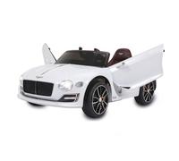 Jamara 460334 - Ride-on Bentley EXP12 12V bianco - 2 Motori potenti, 2 Velocitá, Gomme Ultra-Grip, Avviamento con pulsante, Porte apribili manualmente