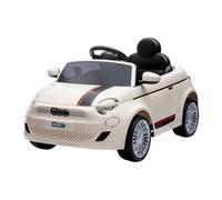 Auto Elettrica per Bambini Fiat 500e 12V con Radiocomando Bianca