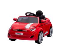 Auto Elettrica per Bambini Fiat 500e 12V con Radiocomando Rossa
