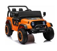 Auto Elettrica per Bambini Jeep 24V 2x105W Eva Maturo Pelle LED USB Bluetooth