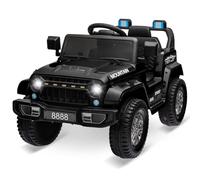 Auto Elettrica per Bambini Jeep Fuoristrada 12V 4.5AH, Doppio Motore Telecomando, Musica e Luci, Clacson Realistico, Macchina Elettrica per Bambini 3+ Anni (Nero)