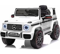 Auto elettrica per bambini, Mercedes G63 AMG, EVA, veicolo per bambini (bianco)