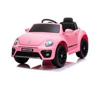 Auto Elettrica per Bambini Volkswagen Maggiolino New Beetle Small 12V-Rosa