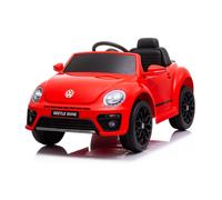 Auto Elettrica per Bambini Volkswagen Maggiolino New Beetle Small 12V-Rosso