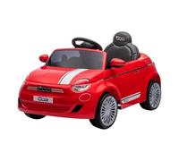 Auto Elettrica per BambiniFiat 500e Cinquecento 12V Telecomando Luci Led Suoni (Rosso)