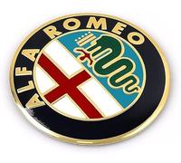 Auto Emblem Adesivo per Alfa Romeo 159 Sportwagon,Metallo 3D Cofano Anteriore e Posteriore Emblema Logo Decalcomanie e Adesivi Auto e Moto Fregi Stemma Carrozzeria Decorazioni Accessori per Auto