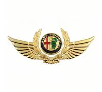 Auto Emblema per Alfa Romeo 166 2003-2007, Logo Adesivo Fregi Stemma Logo Auto Distintivo Adesivi in Metallo 3D per Cofano Anteriore e Posteriore Carrozzeria Accessori,M