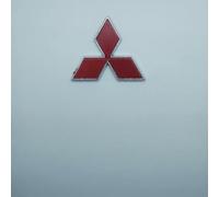 Auto Emblema per Mitsubishi Pajero Sport 2019-2024,3D Stemma Carrozzeria Logo Griglie Anteriori Distintivo Vano Portabagagli Insignia Styling Auto Accessori,Red-S