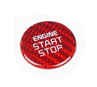 Auto Etichette Pulsanti Compatibile Con Kia Per Stinger 2017-2025 Rivestimento Interno In Fibra Di Carbonio Per Pulsante Di Avvio E Arresto Del Motore Accessori Per Auto