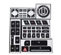 Auto Etichette Pulsanti Compatibile Con Per A6 Per A2 Per A3 Pannello Cruscotto Auto ESP Allarme Clima Pulsante Interruttore Acceso Spento Adesivo Decalcomania Accessori