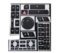 Auto Etichette Pulsanti Compatibile Con Per A6 Per A2 Per A3 Pannello Cruscotto Auto ESP Allarme Clima Pulsante Interruttore Acceso Spento Adesivo Decalcomania Accessori