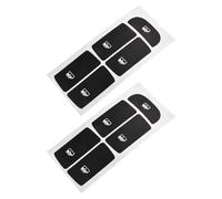 Auto Etichette Pulsanti Compatibile Con SAAB Per 9-3 2003-2012 Set Di Adesivi Per La Riparazione Pulsanti Controllo Finestrini Delle Portiere Copertura Riparazione Pulsanti Usurati