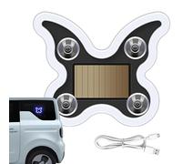 Auto Exterior Decor - Butterfly Solar Power Light, Six Mode Ambient Flashing Wing with Suction Grip, Weatherproof Visual Safety Signal, Ideal for Vehicle Window Workplace