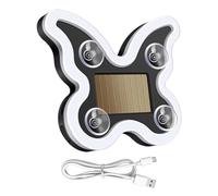 Auto Exterior Decor - Butterfly Solar Power Light, Six Mode Ambient Flashing Wing with Suction Grip, Weatherproof Visual Safety Signal, Ideal for Vehicle Window Workplace