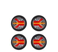 Auto Fanale Posteriore Fanale Posteriore LED Rimorchio Auto 12V 24V 4 Pollici LED Rotondo Fanale Posteriore Camion Indicatore Direzione Luce Arresto Freno Luce Retromarcia LED Fanali Posteriori(4peice
