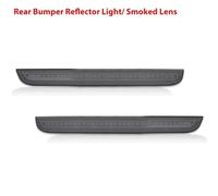 Auto Fanalino Posteriore 2 Pezzi Per Dodge Per Challenger 2015-2022 Luci Coda/freno LED Rosse Riflettori Paraurti Posteriore Auto Lenti Fumé/rosse Fendinebbia Posteriori(Smoked Lens)