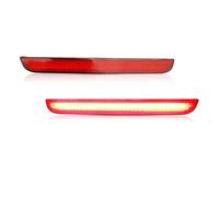 Auto Fanalino Posteriore 2 Pezzi Per Dodge Per Challenger 2015-2022 Luci Coda/freno LED Rosse Riflettori Paraurti Posteriore Auto Lenti Fumé/rosse Fendinebbia Posteriori(Red Lens)
