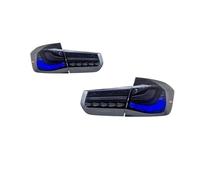 Auto Fanalino Posteriore Per BMW F30 2013-2018 1 Coppia Gruppi Ottici Posteriori LED Luci Stop Luci Retromarcia Luci Acqua Che Scorre Luci Posteriori Plug And Play.(Pair of Blue)