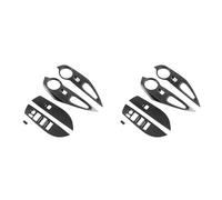 Auto Faro Interruttore Pulsante 2X per Corolla per Cross 2020 2021 Pannello di copertura dell'interruttore del finestrino della portiera dell'auto in fibra carbonio