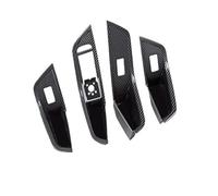 Auto Faro Interruttore Pulsante Per A4 B9 A5 S4 2017-2022 Finestra in fibra di carbonio per auto Ascensore in vetro Pulsante baule Telaio copertura Trim