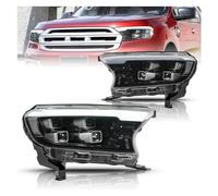 Auto Faro Lente Borsette Car Styling Per Ford Per Ranger 2016-2021 Lampada Frontale A LED H7 D2H Opzione Hid Angel Eye Bi Xenon Fascio Accessori Assemblaggio fari auto