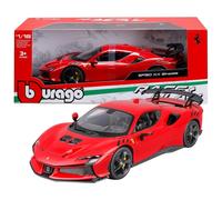 MODELLINO AUTO STATICO BURAGO FERRARI SF90 XX STRADALE 2024 ROSSO SCALA 1/18