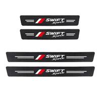 Auto Fibra di Carbonio Battitacco Sticker per Suzuki Swift Sport, Anti-Graffio Scuff Protezione del Davanzale Portiera Striscia, Listelli Sottoporta