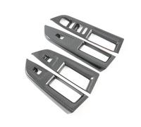 Auto Fibra di Carbonio Vetro Finestrino Sollevatore Pulsante Orlo Switch Nero A