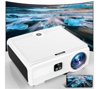 [Auto Focus & Keystone] Proiettore 4K per Android TV con Prime Video Bulit-in, 1300 lumen Ansi Proiettore Home Theater 4K+ con WiFi 6 e Bluetooth, 50% zoom e 500 pollici, più