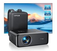 【Auto Focus/Keystone】 Proiettore WiFi Bluetooth 700ANSI 1080P Nativo Full HD, WiMiUS Proiettore 4K Supporta con Funzione Zoom Videoproiettore WiFi6 Home Cinema per Telefono/TV Stick/PS5 HDMI AV USB