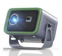 【Auto Focus/Keystone】 Videoproiettore 4K supportato WiFi6 Bluetooth, 360°Rotating&Zoom 50%, 18000L Smart Proiettore Video Full HD 1080P, Mini Retroproiettore portatile da 300" (Full HD 720P)
