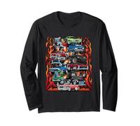 Auto Follia! Muscolo Automobili, Auto Classiche e Hotrods Cartone Animato Maglia a Manica