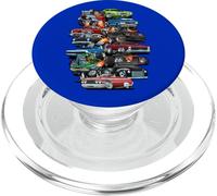 auto follia! muscolo automobili, auto classiche e hotrods cartone animato PopSockets PopGrip per MagSafe