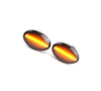 Auto Freccia Compatibile Con Opel Per Vita 1995-1998 1999 2000 2001 2002 2003 2004 Luci Di Posizione Laterali Sequenziali 1713013(For Dynamic Smoked Black)