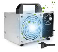 Auto Generatore di Ozono 32000mg/h, Ozonizzatore per Acqua, 10-350㎡ Ozono Purificatore Aria per Sanificare Casa con Timer 60 Min, Professionale Macchina Ozono per Abitazioni, Uffici, Garage Bianco