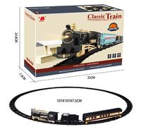 (Auto gialla) Il classico puzzle per auto giocattolo con rotaia elettrica degli amici del carro armato