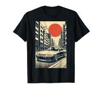 Auto Giapponesi Retro JDM Street Scene Tuner Car Art Maglietta