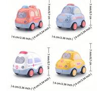Auto giocattolo a inerzia con suoni e luci della città, mini auto musicale, auto spinta per l'educazione precoce dei bambini piccoli, regalo, giocattolo per bambini, giocattolo per ragazze, giocattolo