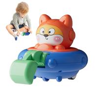 Auto Giocattolo a Rinvio,Veicoli Giocattolo Per Imparare Con Gli Animali,Giocattoli Veicolo Interattivi Spingi E Gioca - Per Ragazzi Ragazze Casa Viaggio Camera Da Compleanno Vacanza Natale Giorno Dei