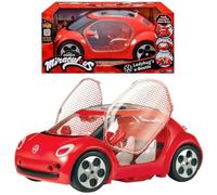 Auto Giocattolo Bandai Miraculous VW E-Beetle Cabriolet 2 Posti Rossa e Nera