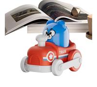 Auto giocattolo con ritracciamento,Stringere e andare Giochi Educativi di Ritorno | Giocattoli Interattivi Veicoli Con Spinta E Gioco - Per Bambini e Ragazze Casa Viaggio Camera Da Aula