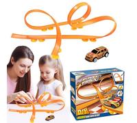 Auto giocattolo flessibile, giocattolo per auto, giocattolo flessibile, per bambini, giochi di strada, giocattolo divertente con binari flessibili per Natale, Halloween, Fa