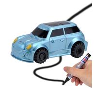 Auto Giocattolo induttivo - Veicolo di tracciamento della linea sensibile alla luce con penna (stile casuale) | Sensore ottico, giocattolo educativo per tracciare infinite tracce | per, gioco